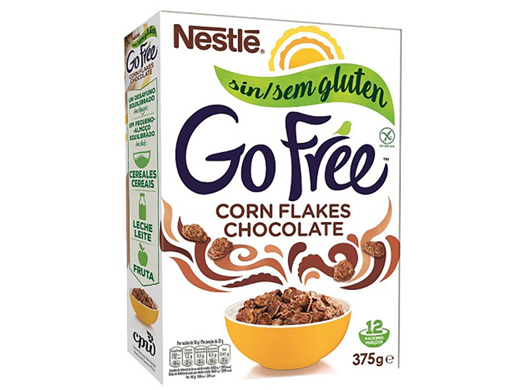 CEREAIS NESTLÉ CORN FLAKES GO FREE COM CHOCOLATE SEM GLÚTEN 375G