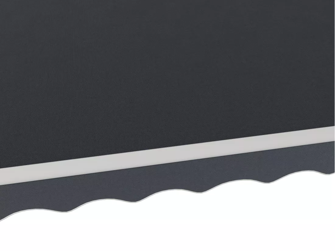 Store banne motorisé avec semi-coffre 5 x 3 m - anthracite - COFANA