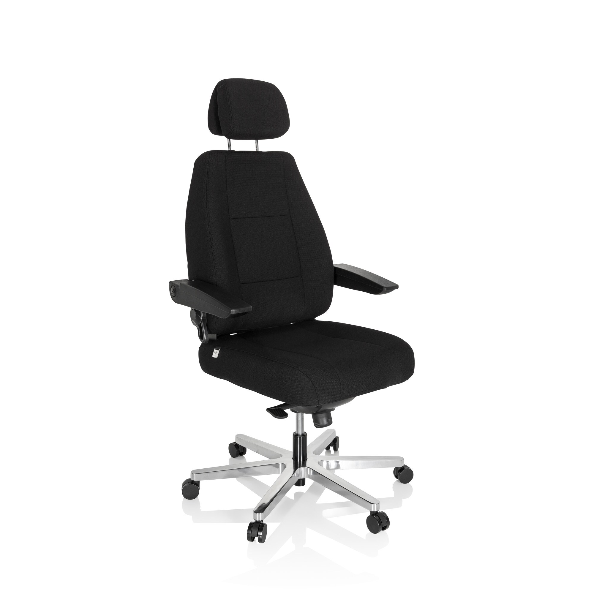 XXL Drehstuhl 24 HOURS I Stoff mit abklappbaren Armlehnen hjh OFFICE