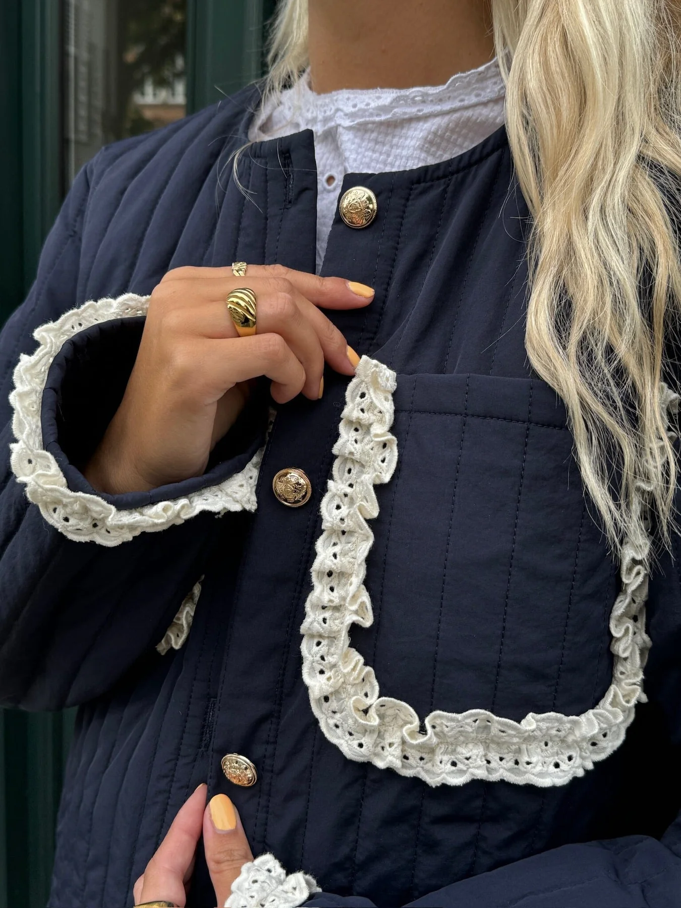 Stories From The Atelier By Copenhagen Shoes Move Me Jacket 0040 navy