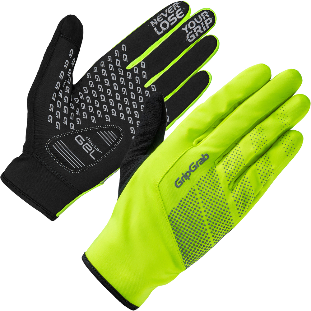 GripGrab Ride Hi-Vis Windproof Midseason handsker fluo