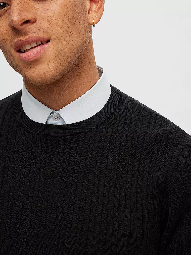 SELECTED Pullover SLHBERG  schwarz