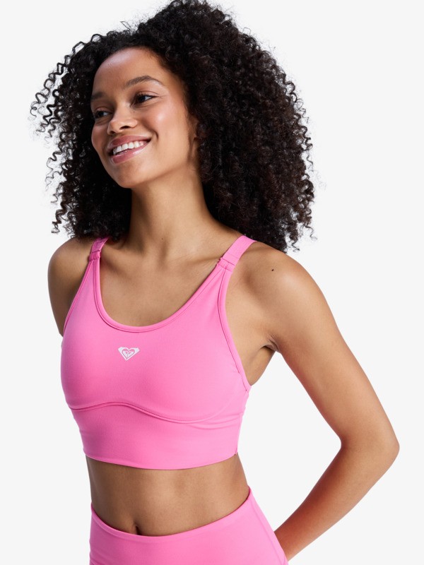 Heart Into It Attitude Brassière de sport Rose Femme