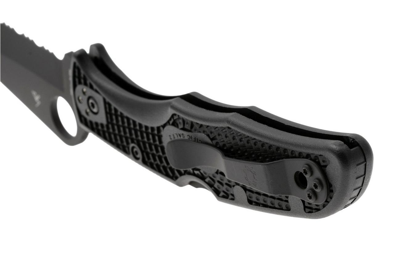 Spyderco Pacific Salt 2 Black C91SBBK2 serrated zakmes