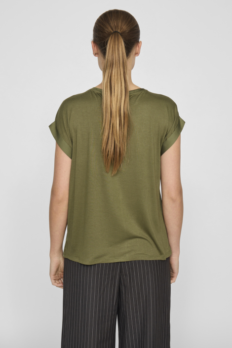Vila groene dames t-shirt