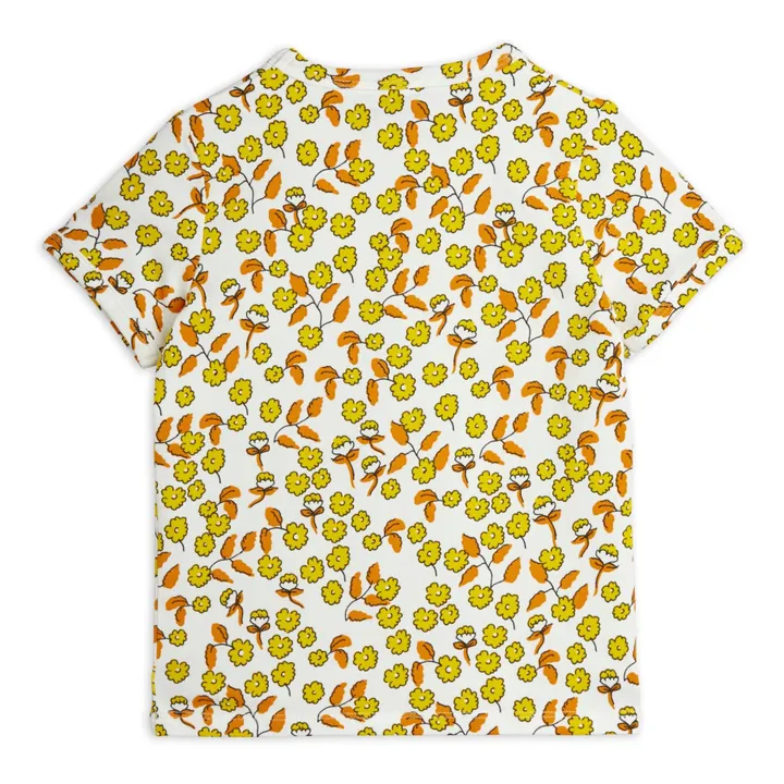 Mini Rodini T-Shirt Fleur Coton Bio | Ecru