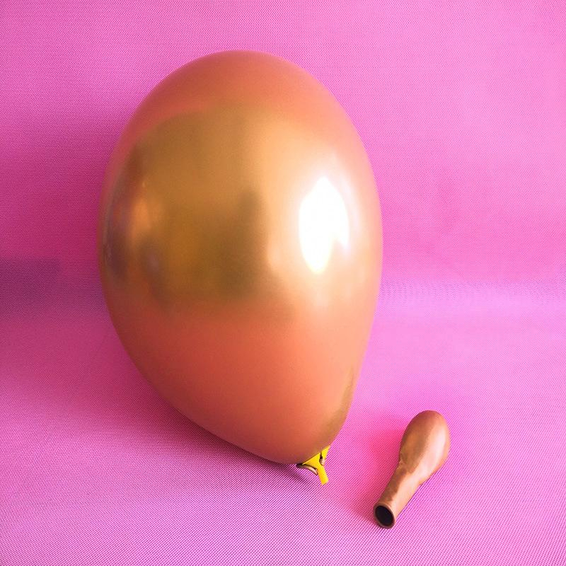 (50er Set) Ø30cm Party Deko Ballons Latex Metallic Luftballons - Bunt