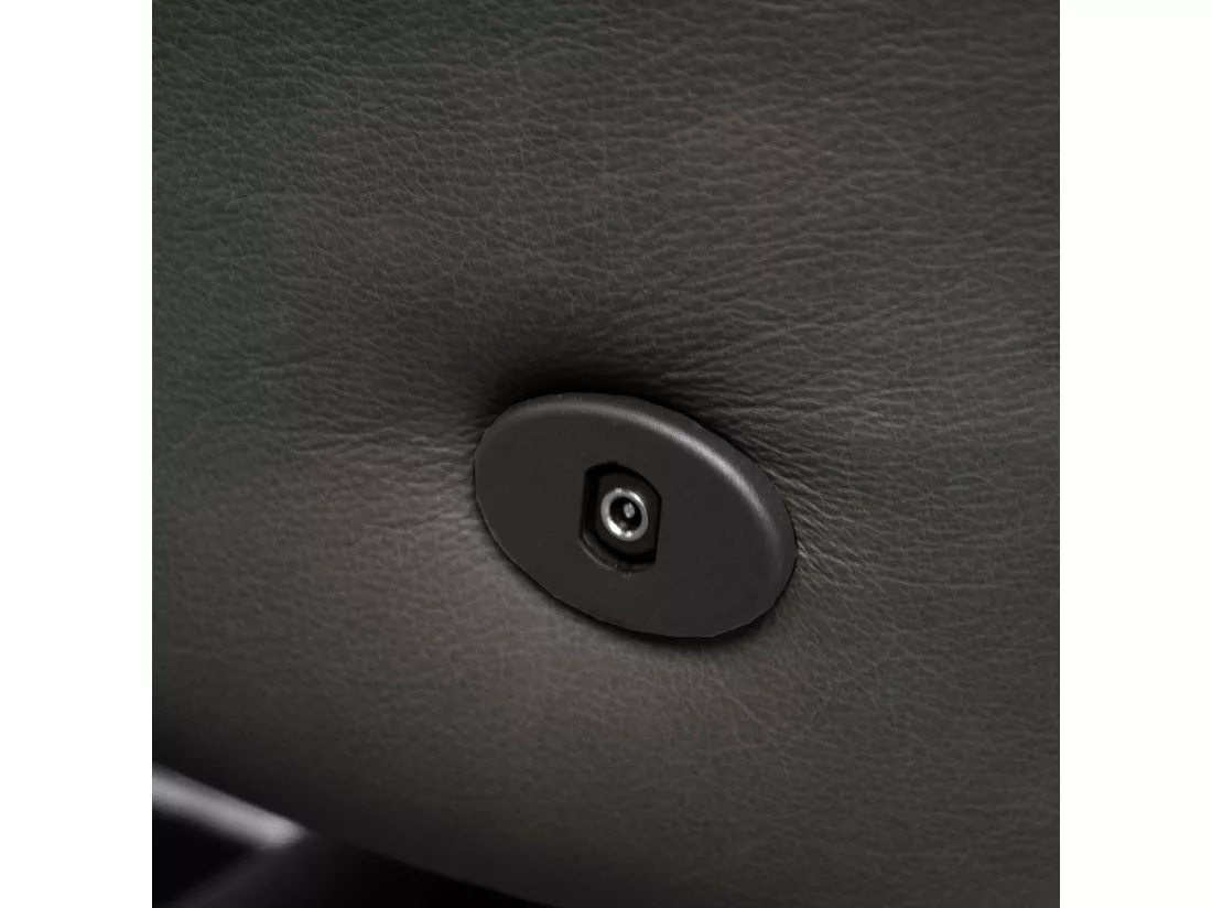 Fauteuil de relaxation électrique en cuir noir