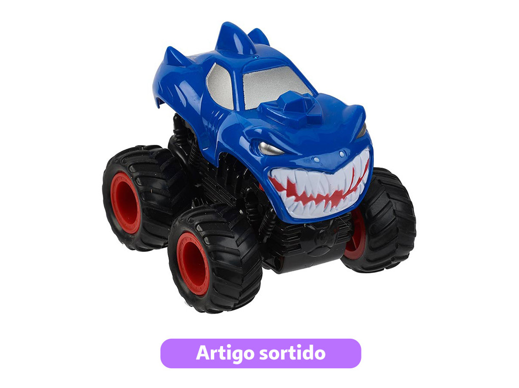 CARRO DE FRICÇÃO MONSTER ONE TWO FUN MODELOS SORTIDOS