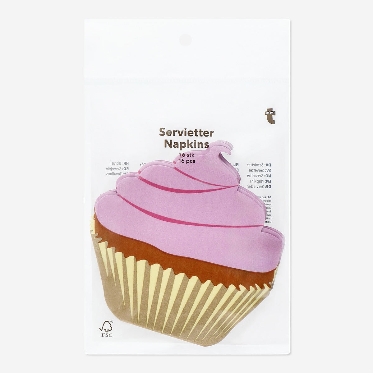 Servietter til cupcakes - 16 stk