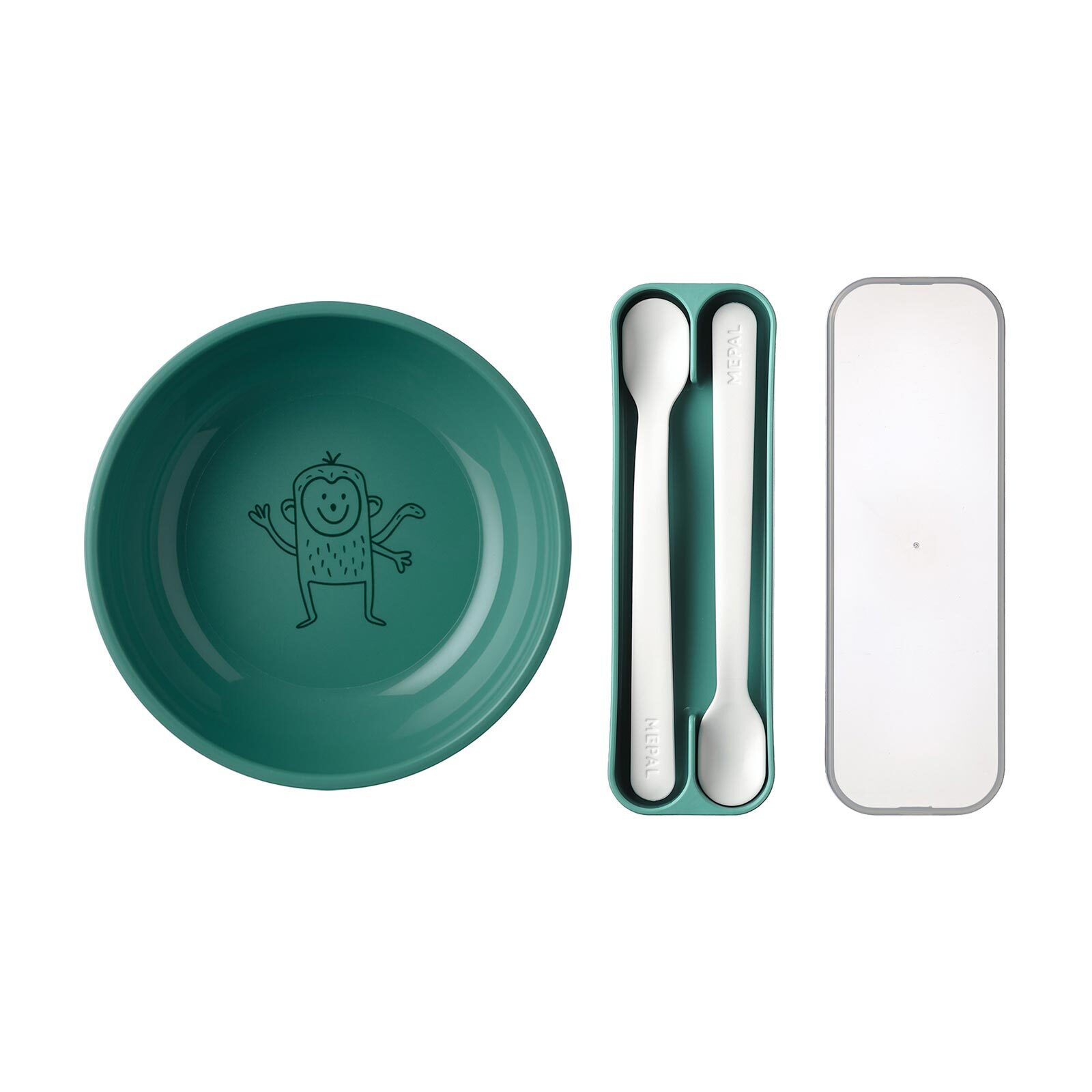 Mepal Kinderschale mit Fütterlöffel Mio 3er Set