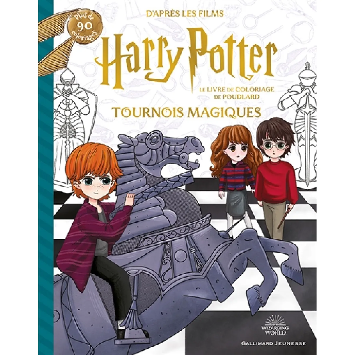 Tournois magiques : le livre de coloriage de Poudlard : d'après les films Harry Potter