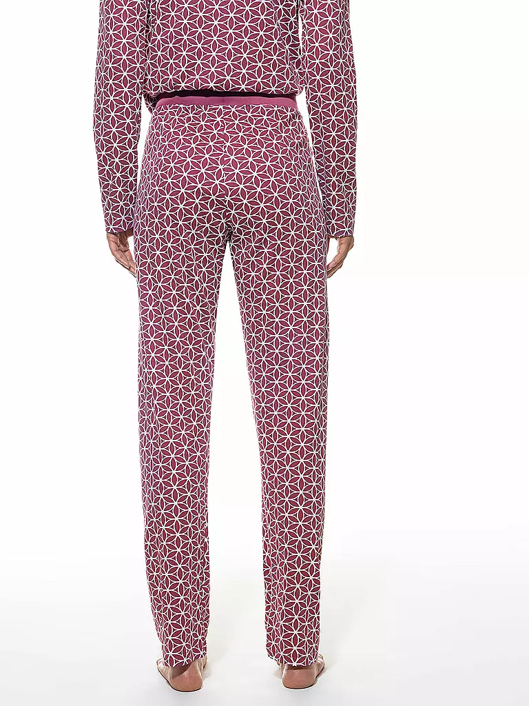 MEY Pyjamahose MOSAIC dunkelrot