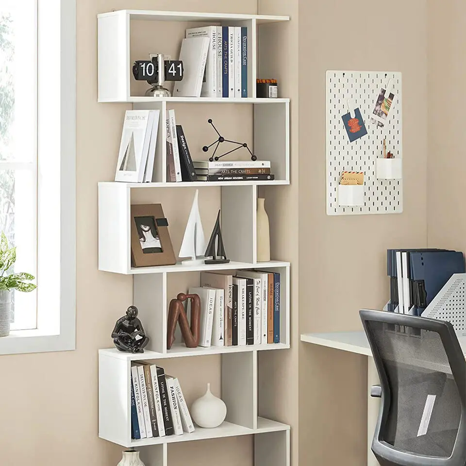 CALICOSY - Boekenkast - Wit - 190,5x70x24 cm