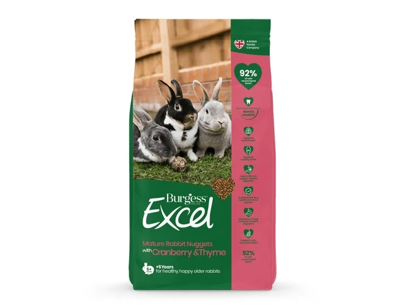 Burgess Burgess Excel Rabbit Mature Cranberry & Thyme 1,5 kg
