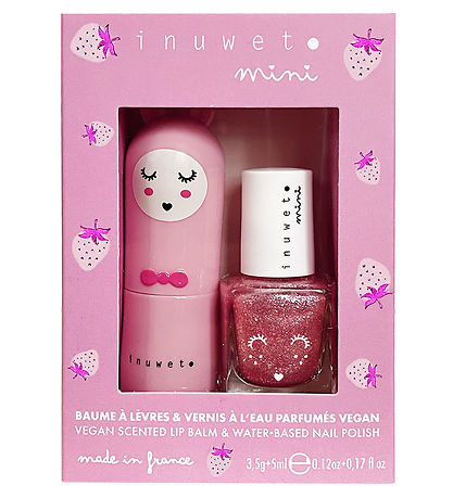 Inuwet Geschenkset - Lippenbalsam/Nagellack - Pink