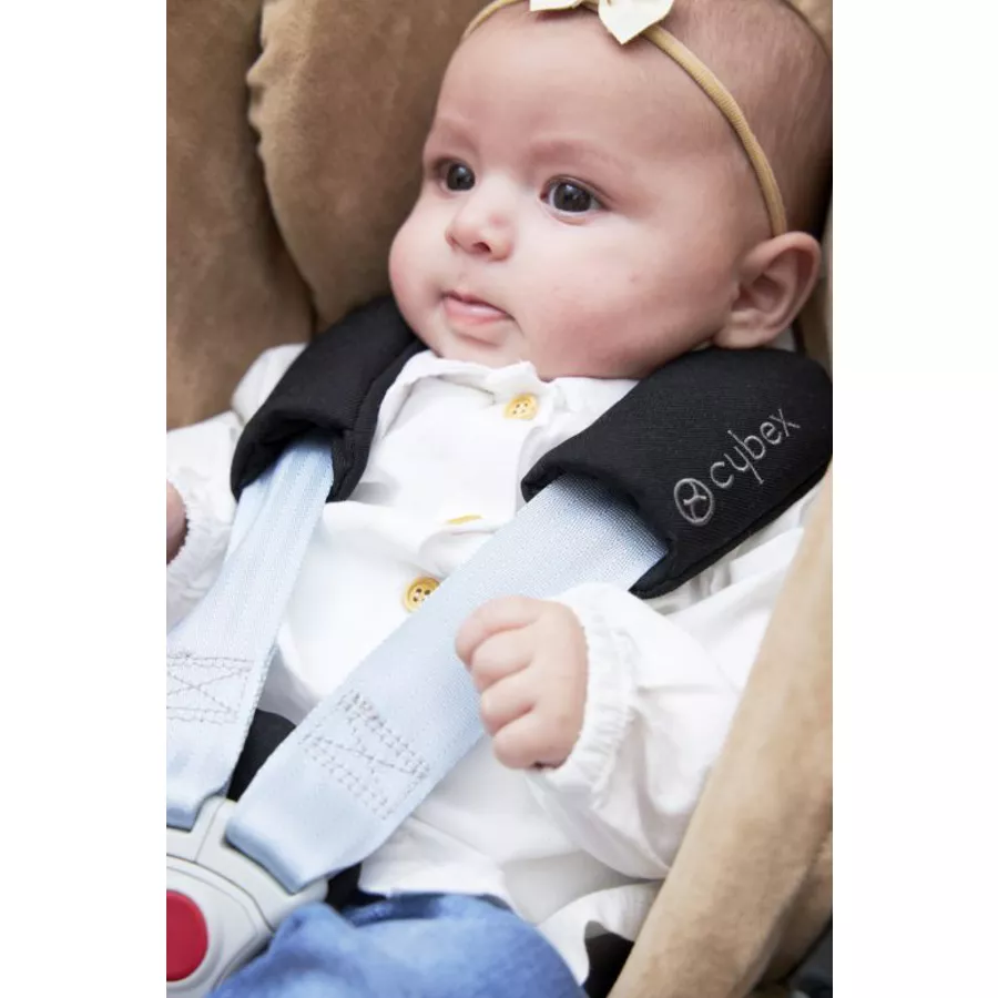 Meyco Schonbezug Velvet Taupe  für Kindersitz Gr 1+ mit Kopfstütze