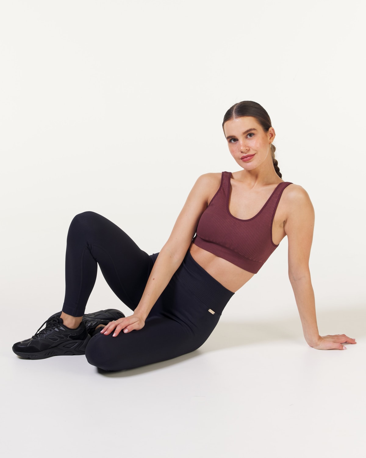Bumpro Wave Seamless Tights Black Sandwash