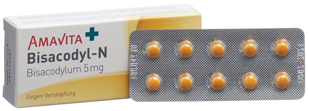 Amavita Bisacodyl-N Drag 5 mg Blist 30 Stk