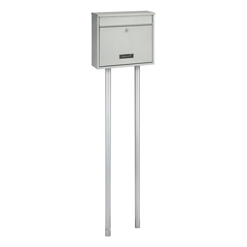 Practo staander voor brievenbus zilvergrijs
