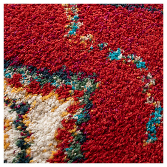 Tapis motif berbère - azilal - rouge - 160 x 230 cm