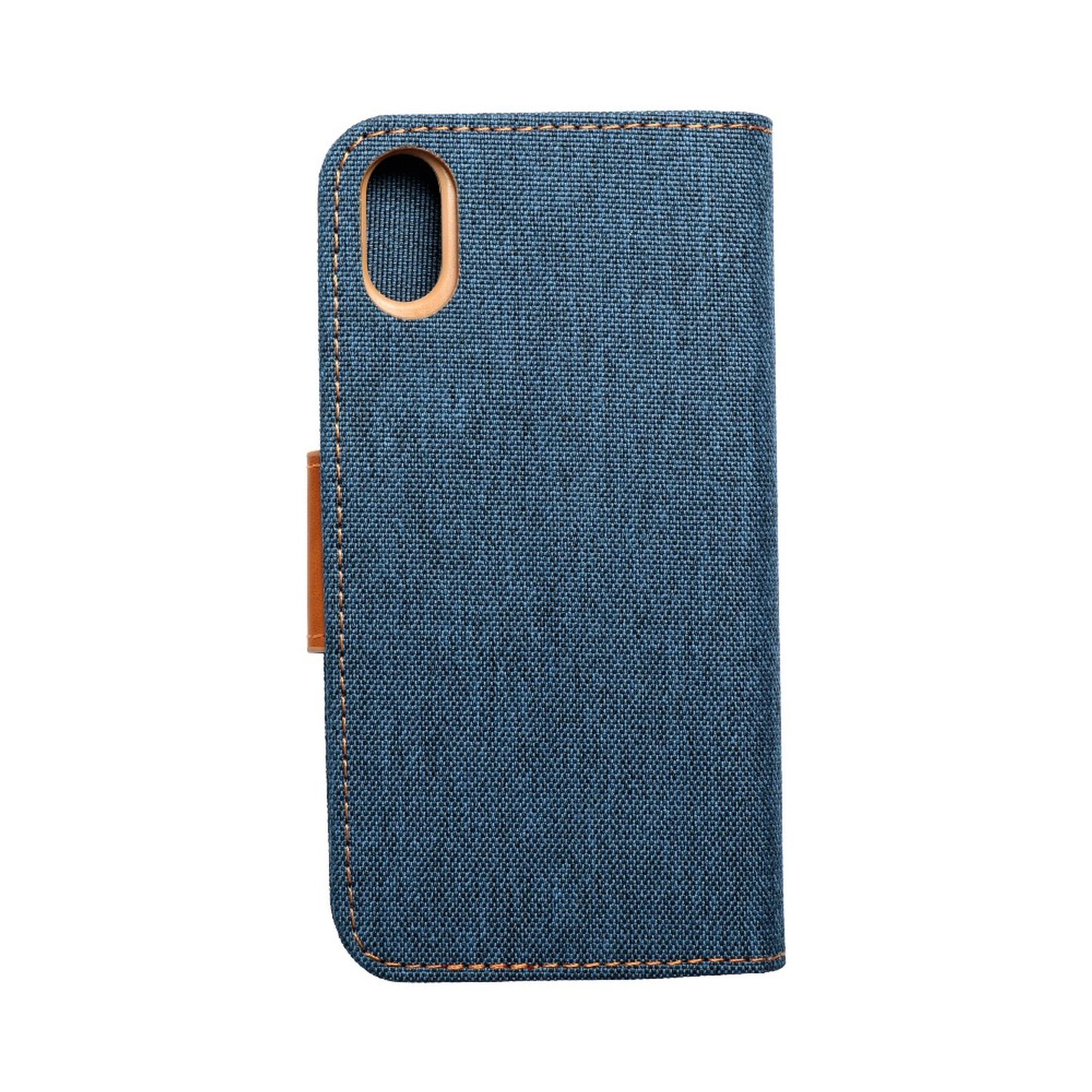 Apple iPhone XS Hülle Case Handy Cover Schutztasche Etuis Schutzhülle Blau Neu