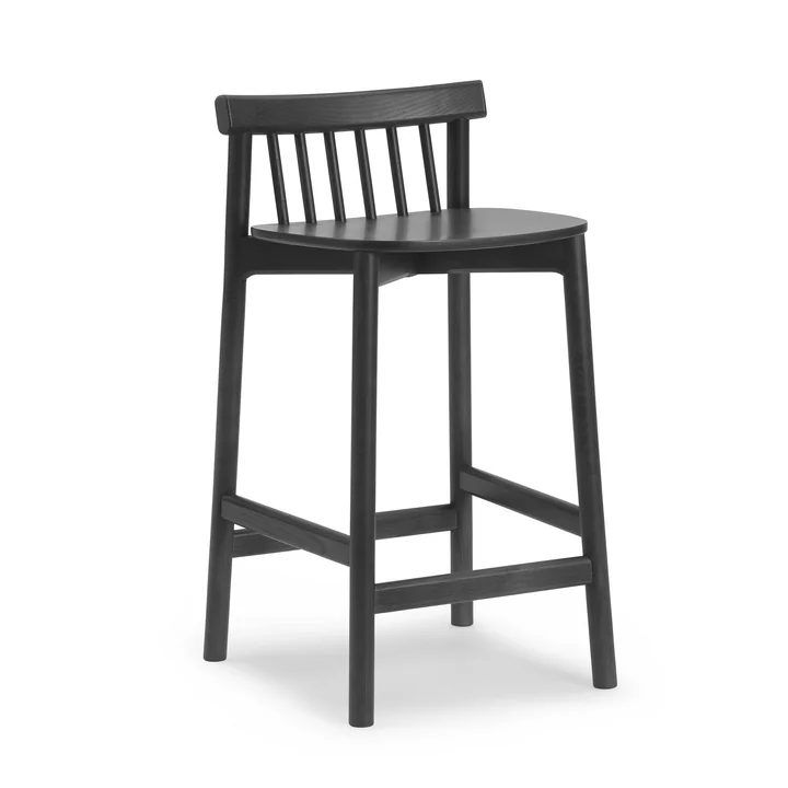 Normann Copenhagen - Pind Barstuhl, 65 cm, Esche schwarz gebeizt