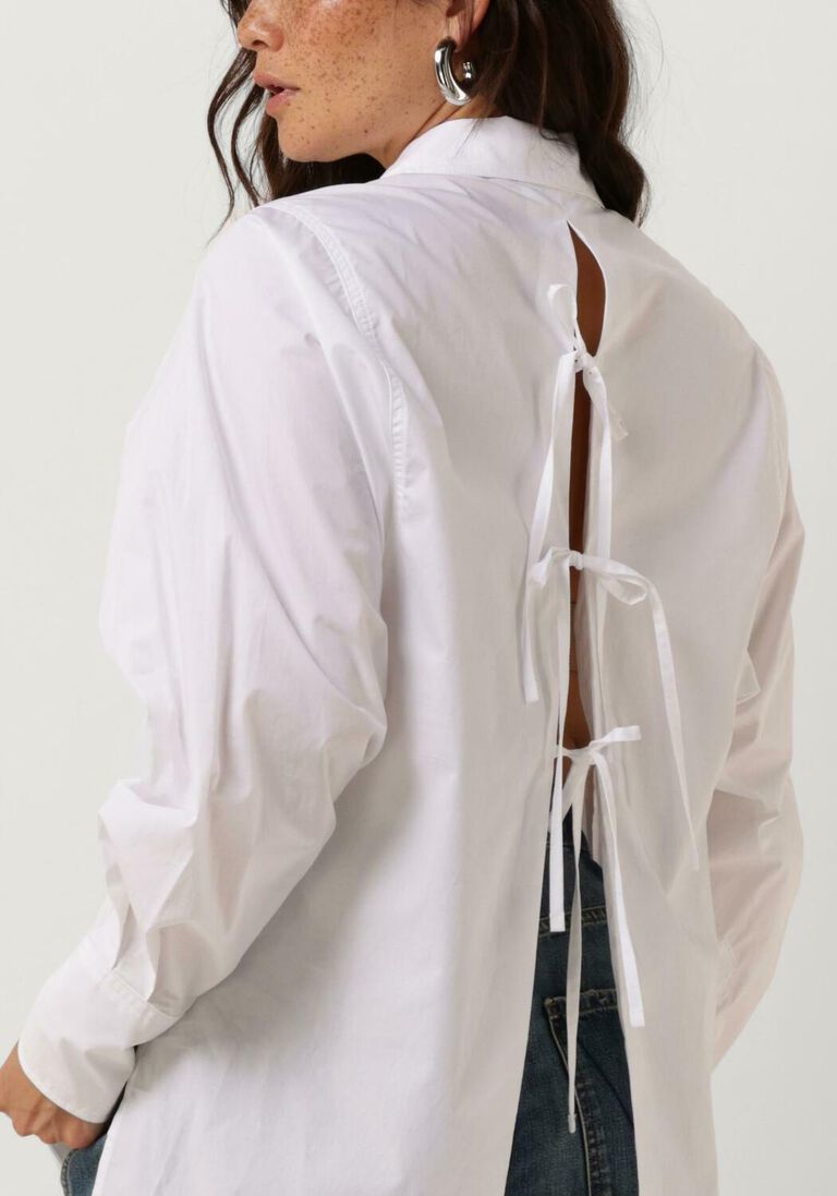 VANILIA witte vanilia blouse poplin laces shirt