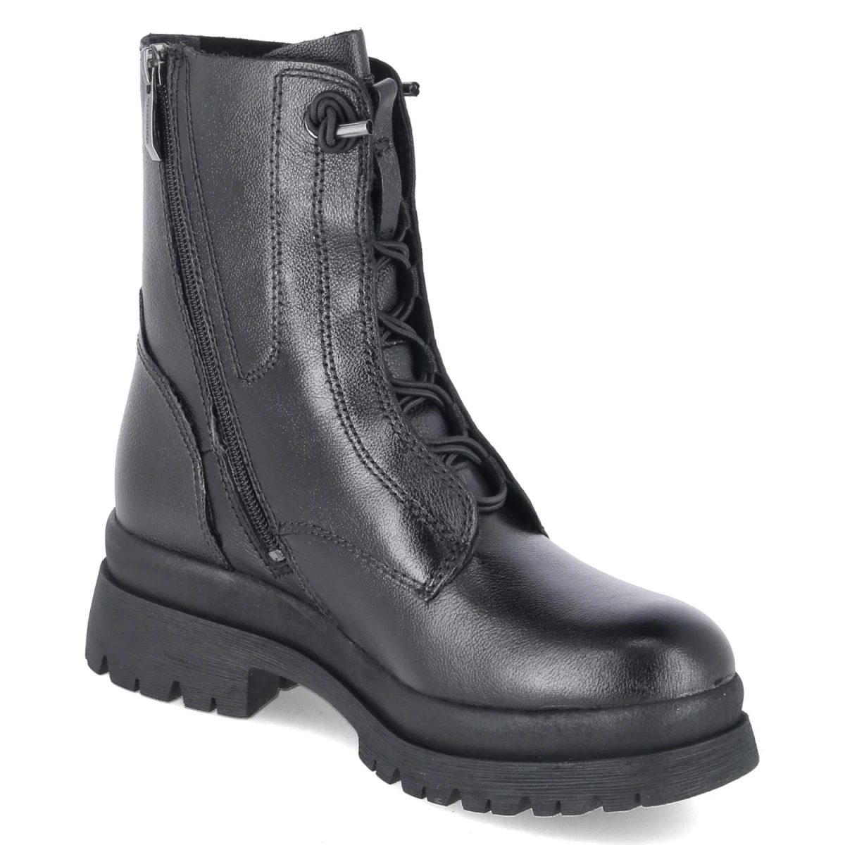 TamarisSchnürboots - BLACK LEATHER