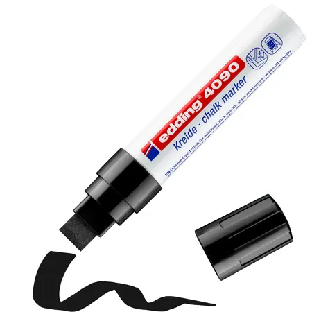 edding 4090 Kreidemarker, 4-15mm, schwarz