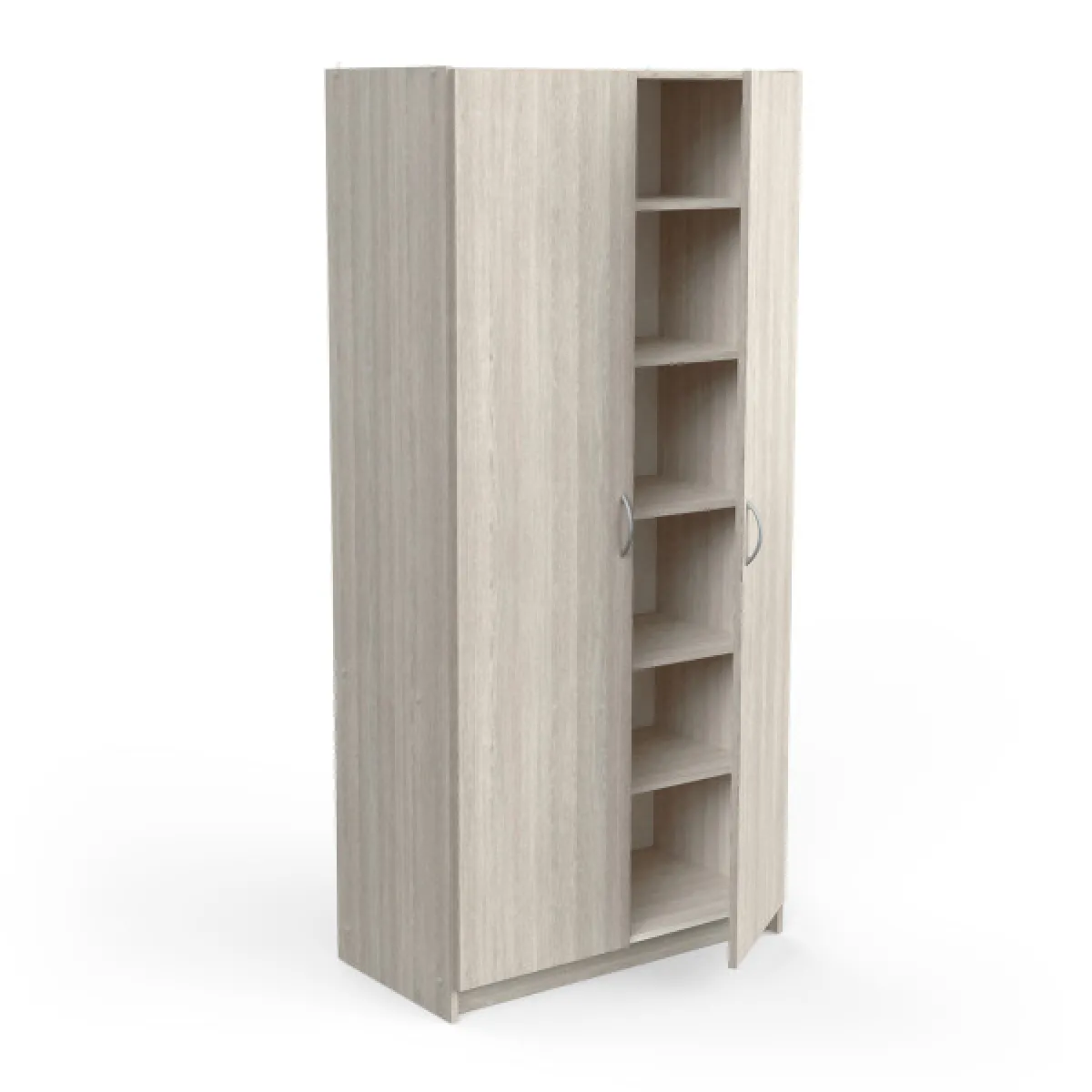 DansMaMaison Armoire 2 Portes - Chêne Clair GUMA