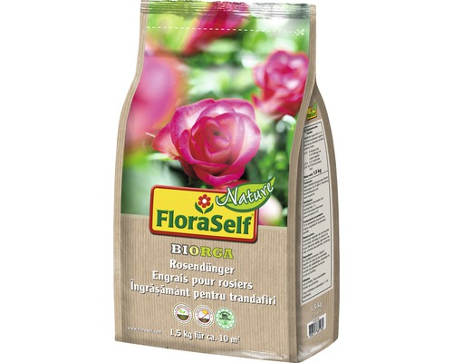 Rozenmeststof FloraSelf Nature BIORGA organische meststof 1,5 kg