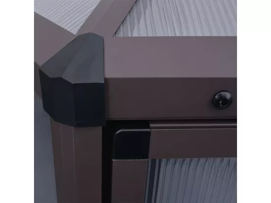Serre tente abri plante aluminium marron 240 x 211 x 232 cm 02_0044656