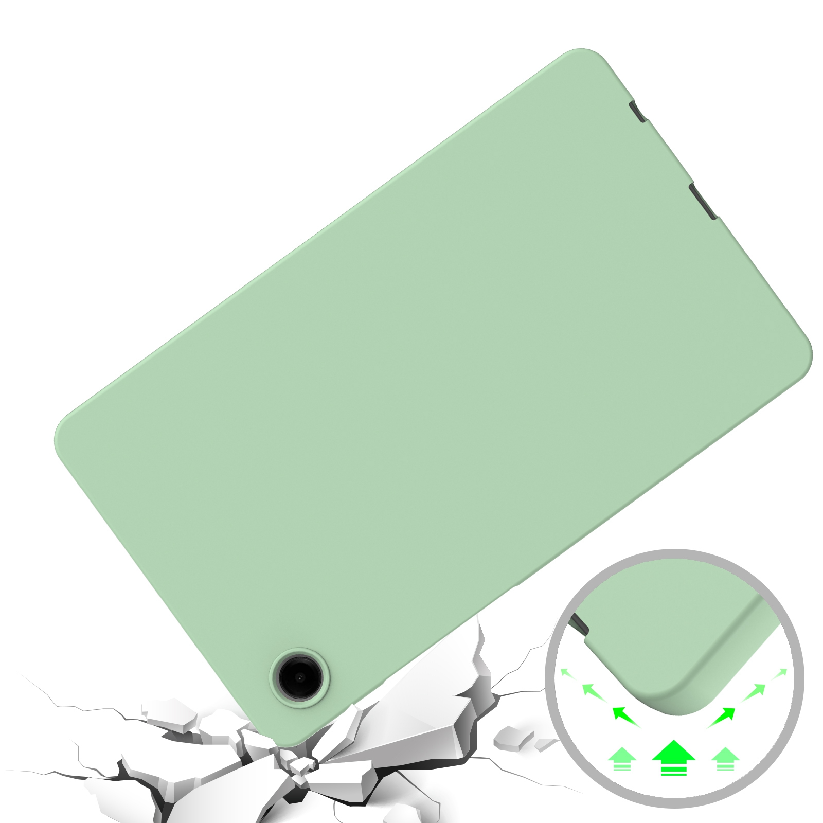 Samsung Galaxy Tab A11 / A9 Silikon Case Hülle - Türkis