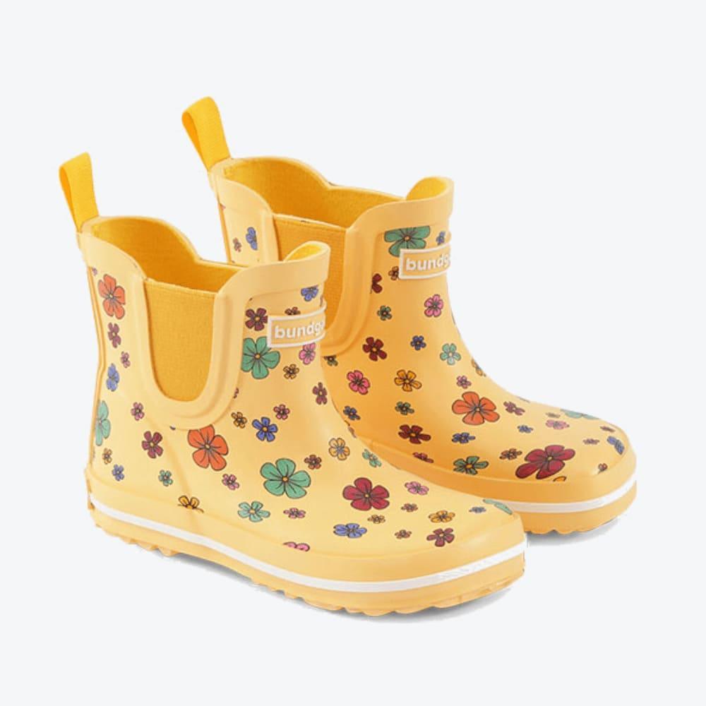 Bundgaard Gummistiefel - Charly Low - Cosmos Flower - Gelb mit Blumen Design