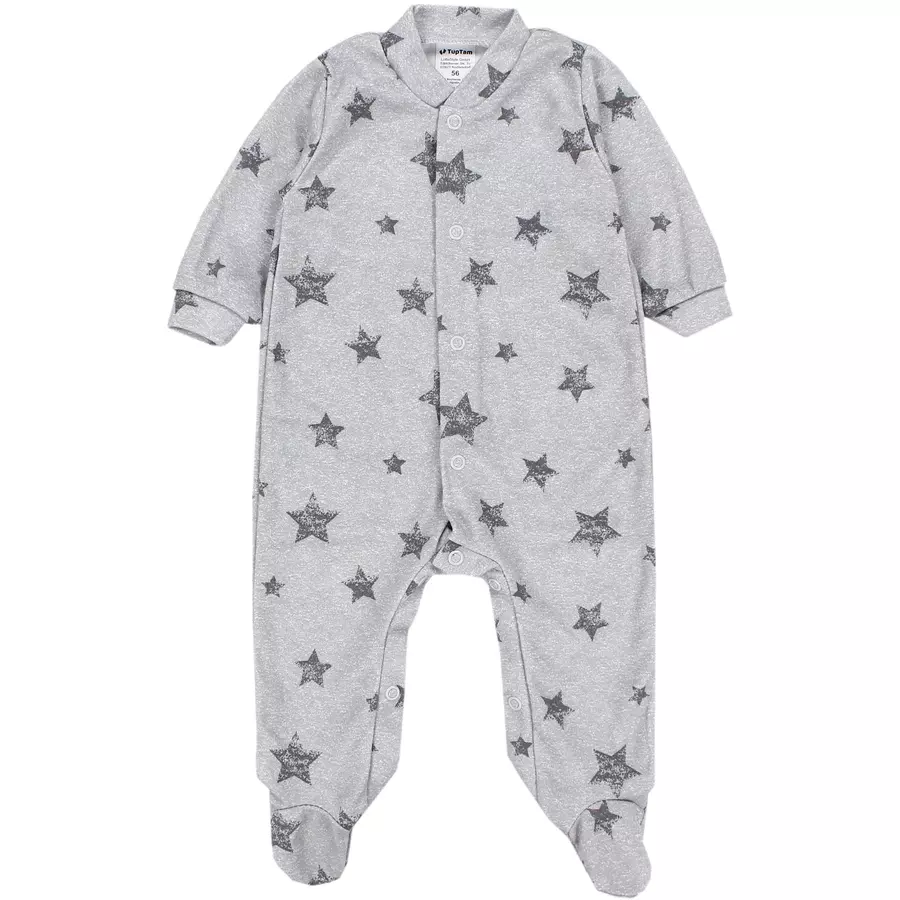 TupTam Baby Mädchen Schlafstrampler mit Fuß 3er Pack rosagrau