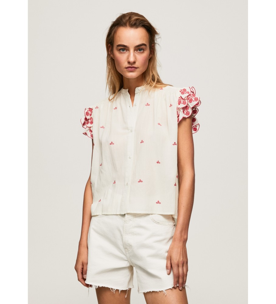 Blusa branca Antonine da Pepe Jeans