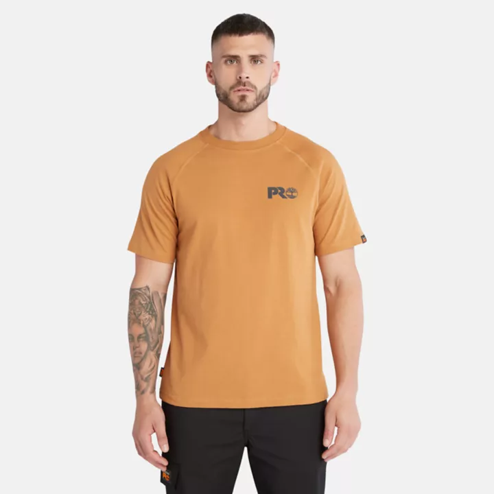 Camiseta Timberland PRO Core Reflective Logo Masculina na cor Amarela Escura