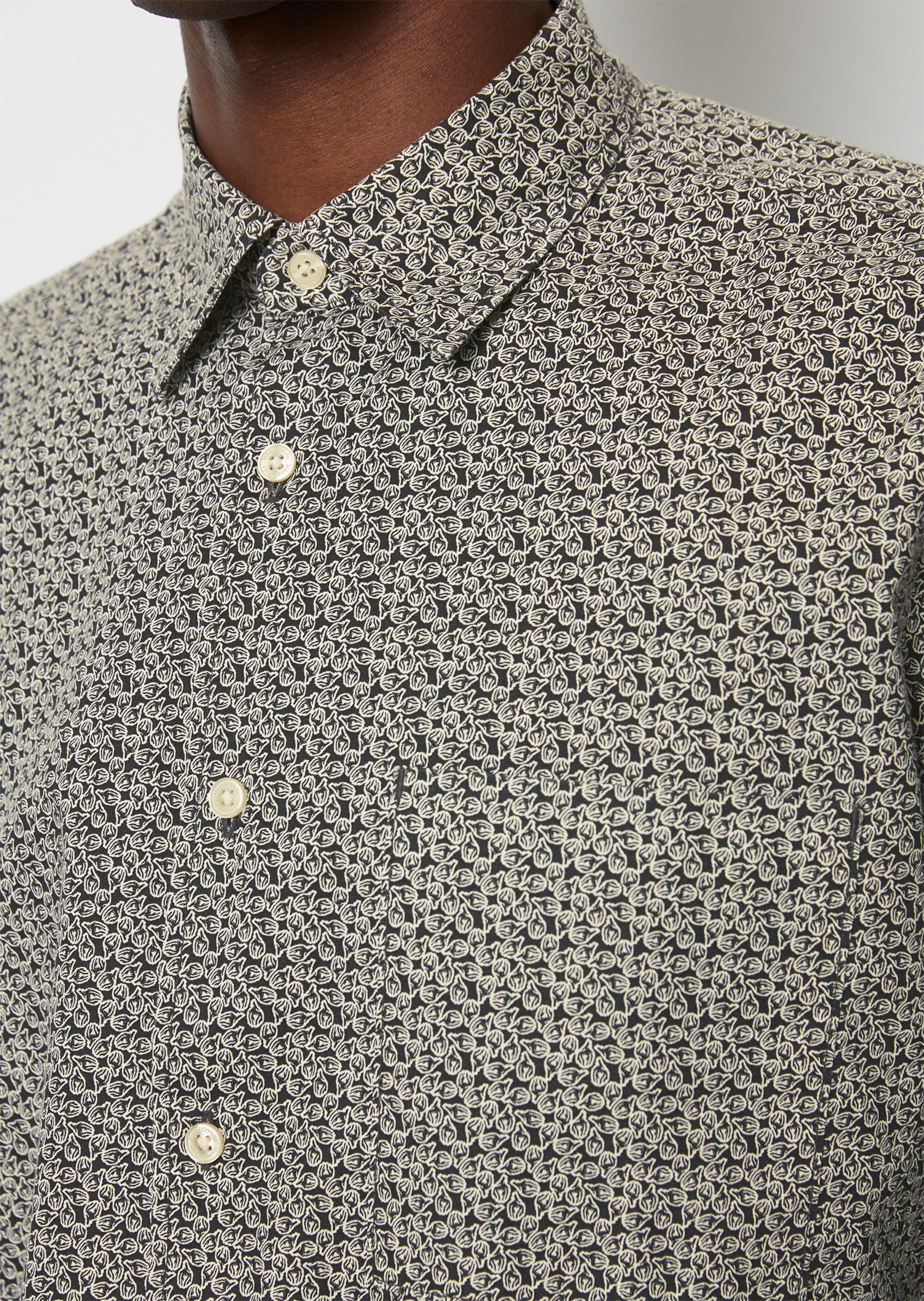 Hemd regular mit Allover-Print