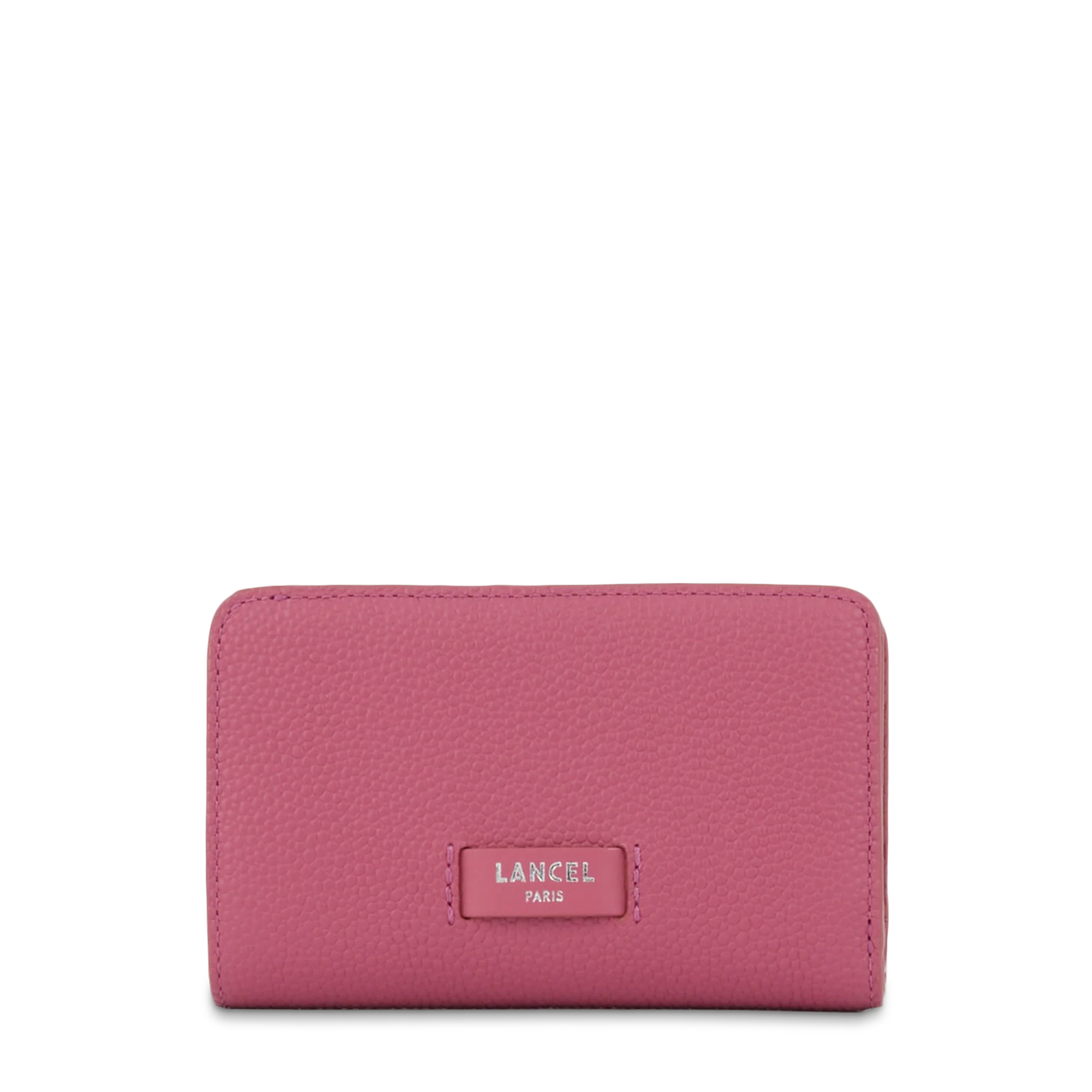 Portefeuille rectangulaire compact zippé Ninon de Lancel-Cerise