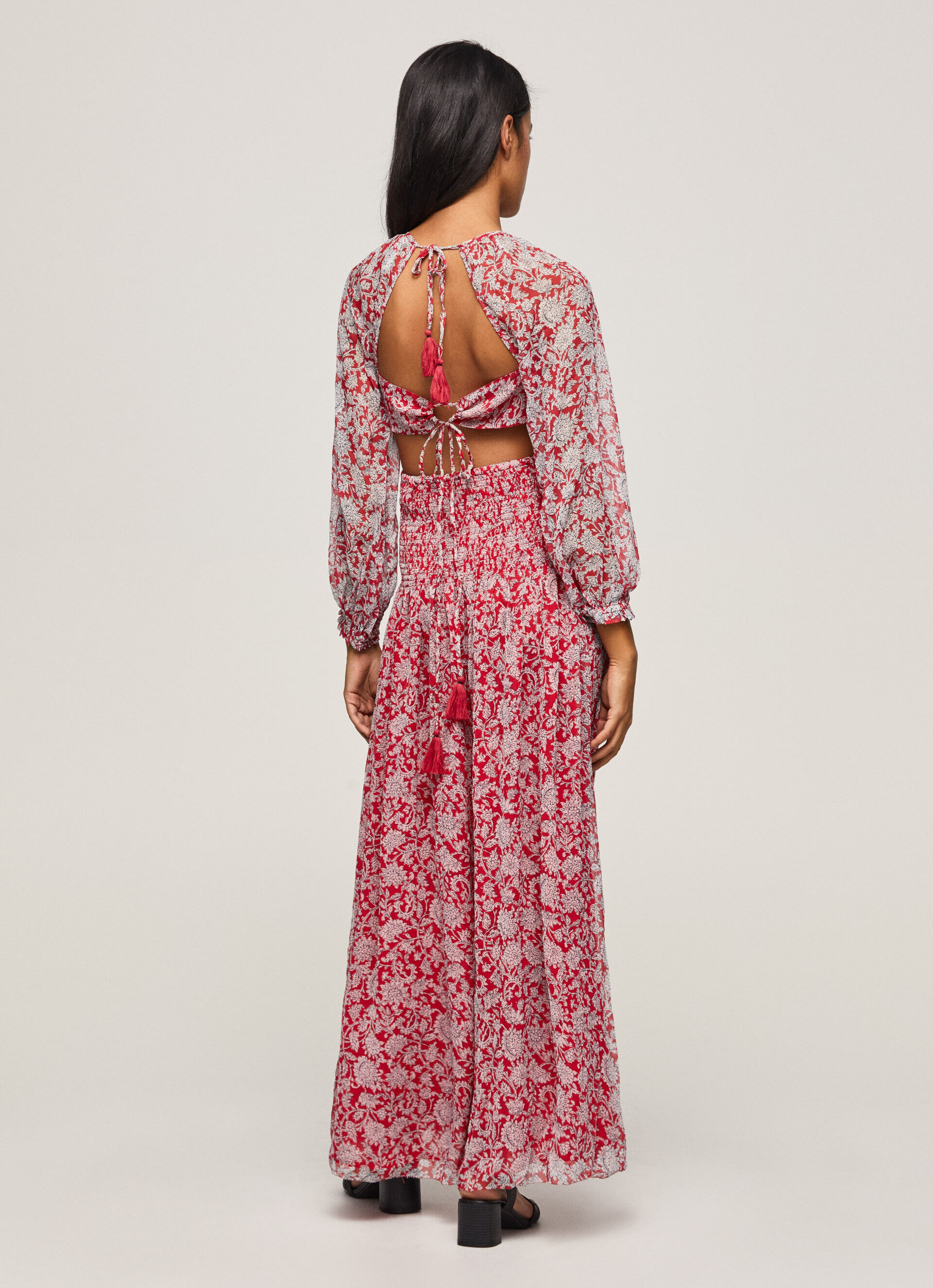 VESTIDO DE CHIFFON - multicolorido