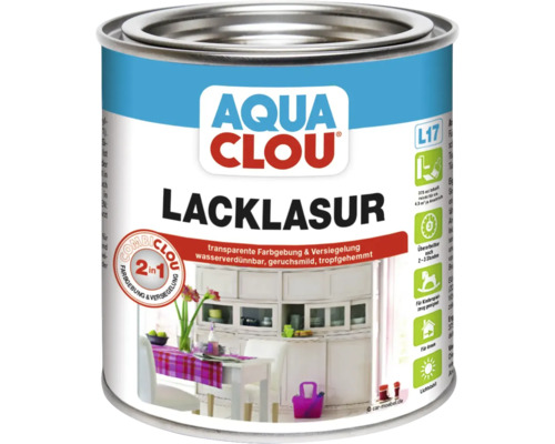 Clou Lacquer Stain Combi Aqua L17 zwart 375 ml