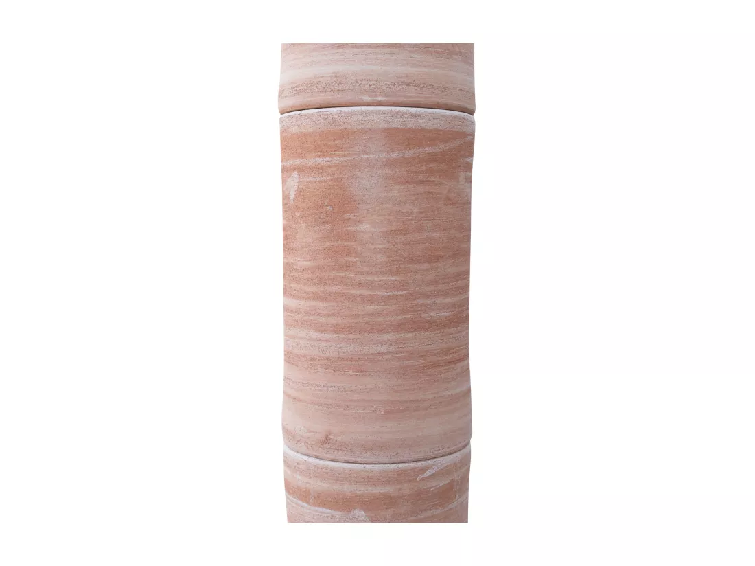 BISCOTTINI Vase - Finition terre cuite - Extérieur - Jardin - Présentoir - Décoratif - Porte-plante - Porte-fleurs - Salon - Salle à manger - Chambre - Cuisine - 44x44x237 cm
