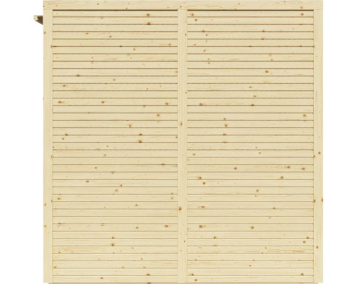 Bertilo Cubico 3 Plus Fineline Rhombus profiel tuinhuis, 373 x 211 cm, naturel