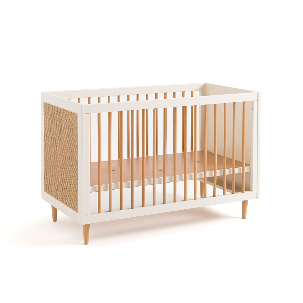 LA REDOUTE INTERIEURS<br>Cama de vime para bebê com base ajustável, Kaya