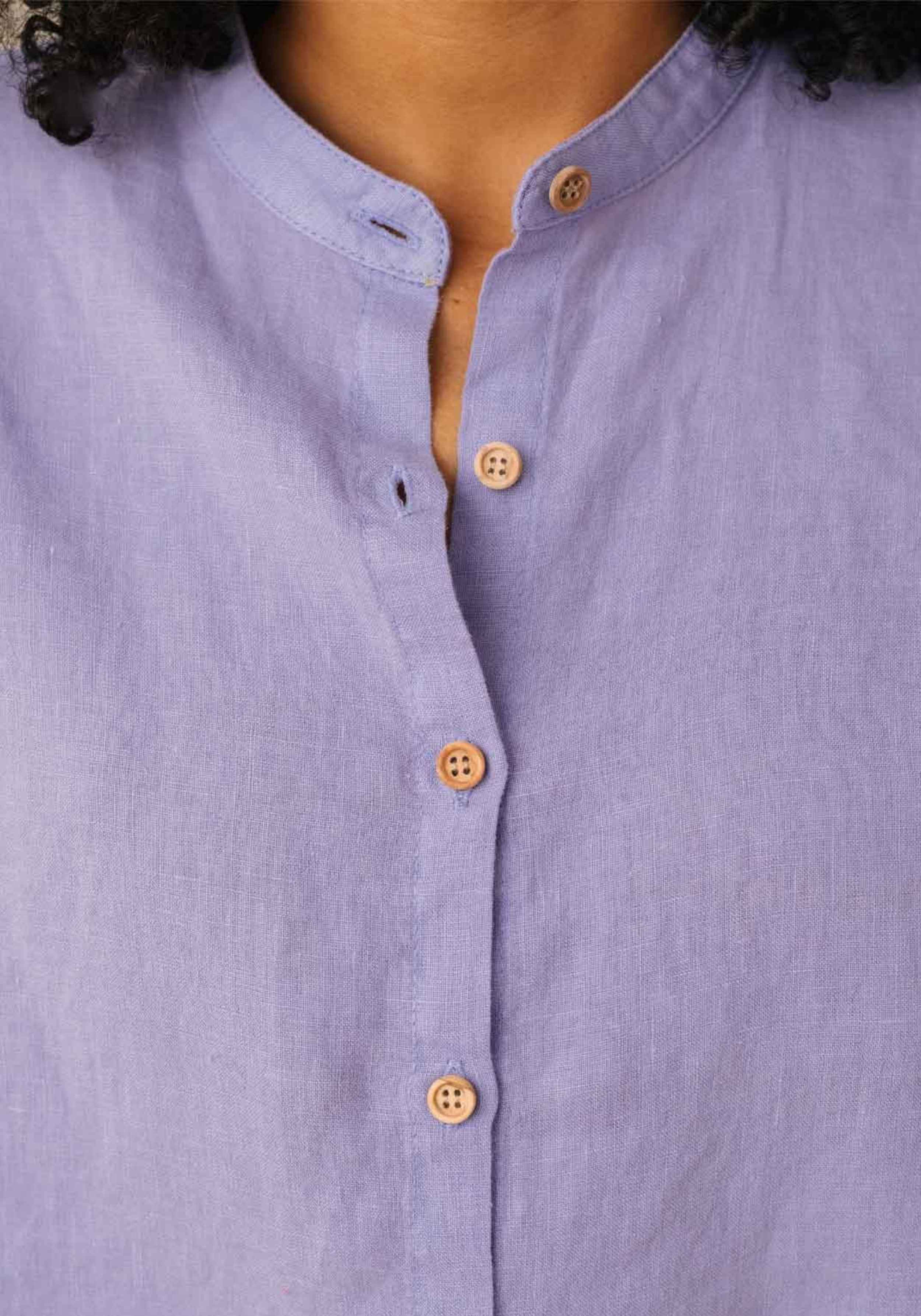 Twothirds Leinen-Bluse Sandon Medium Purple