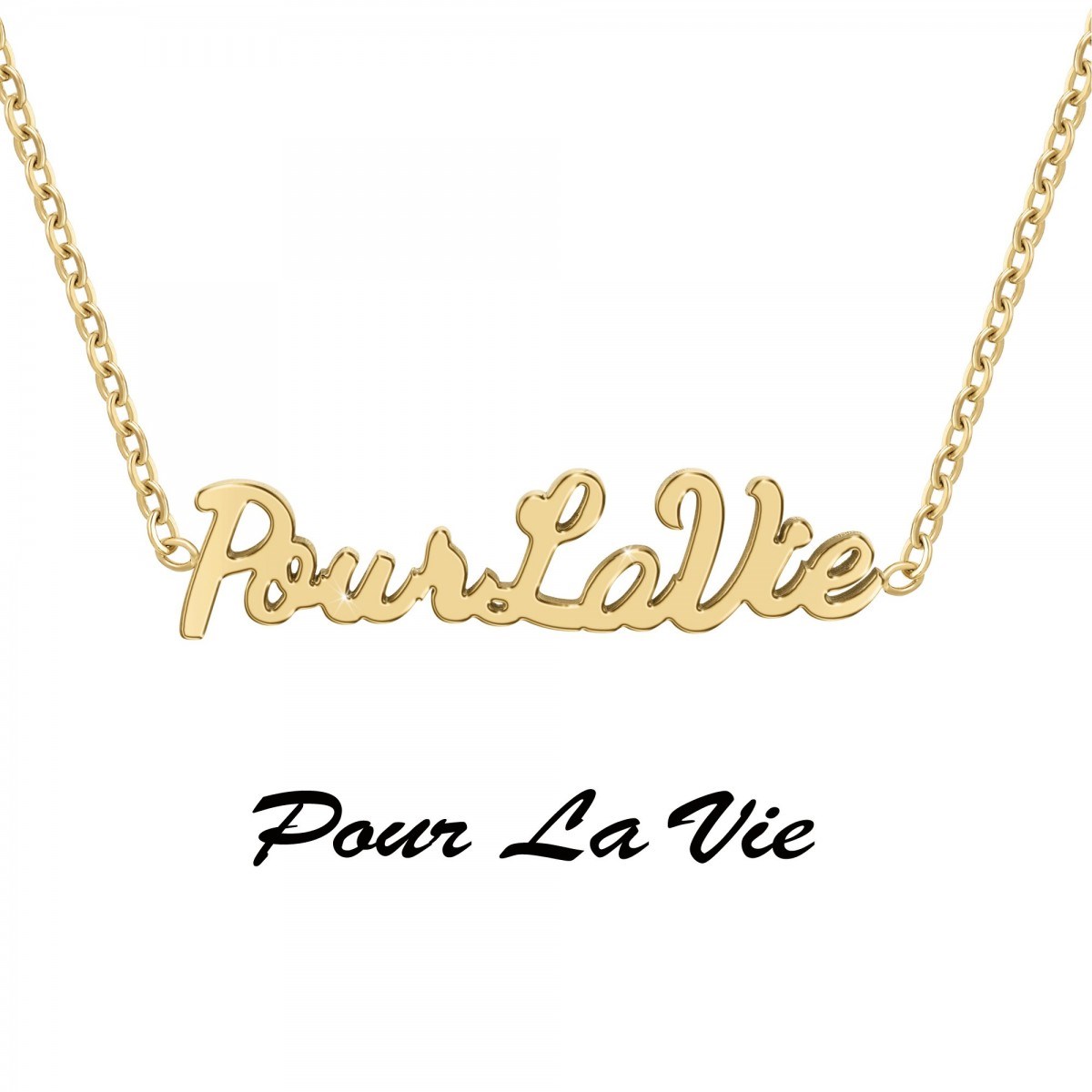 Pour la vie - Collier à message