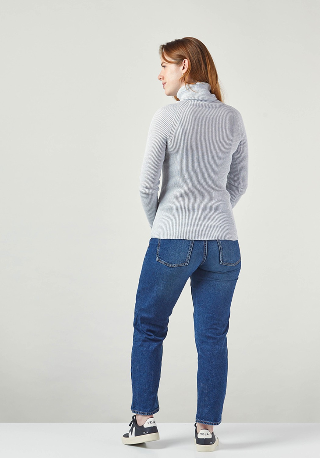WE ARE ZRCL Damen-Rollkragenpullover Turtleneck Swiss Edition Silver Shine