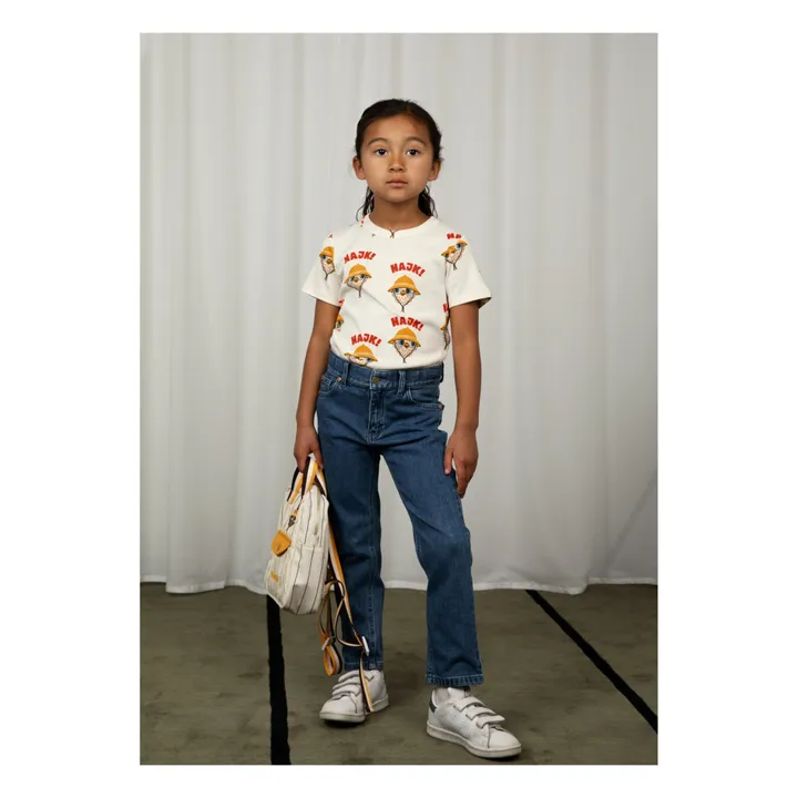Mini Rodini T-Shirt Chouette Coton Bio | Ecru