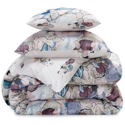 Linge de lit effet peinture - BECQUET CRÉATION